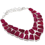 Natural Hememorphite Druzy 925 Sterling Silver Jewelry Necklace 18 m0t75