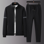 Keskikka ja vanemaealistele spordidress Meeste kapuutsiga pusero S&uuml;gis Lahtine Vabaaja jakk Meeste kahet&uuml;kiline komplekt XXXXXL must