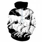 2023. aasta uus Gothi meeste kapuuts, 3D hunditr&uuml;kiga kapuuts, pulloverid, vabaaja naiste mustad dressipluusid, kevad-s&uuml;gis, lahedad mantel S