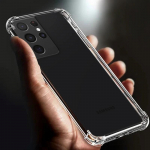 Paksendatud turvapadja p&otilde;rutuskindlad l&auml;bipaistvad pehmed TPU telefoni&uuml;mbrised Samsung Galaxy s21 plus 5g korpusele, l&auml;bipaistev tagakaas S 21 FE Ultra for samsung s21 puhas