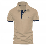 Suvine l&uuml;hikeste varrukatega T-s&auml;rk Meeste Polo Business Casual Polo S&auml;rk Meeste Slim Fashion Meeste Polo Puuvillane Kvaliteetne T-s&auml;rk Lihtne Outdoor M
