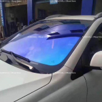 75CM x 3M VLT67% Tuuleklaasi P&auml;ikesekaitsekile, Sinine rohelise kameeleoniga, Auto Esiklaasi Toning Tuuleklaasi Varjukaitsekiled CHINA