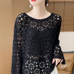 Naiste ka&scaron;miirist sviiter Qinghe ka&scaron;miir 30% ka&scaron;miir 70% vill s&uuml;gis-talvine ka&scaron;miir pullover k&auml;sitsi kootud pehme ja soe valge