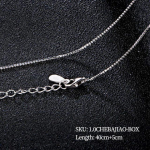 Klassikaline p&otilde;hikett 100 % 925 t&auml;ish&otilde;bedast kaelakeekett 40 cm 45 cm 50 cm peen ehete moodne ripatslink 45cm