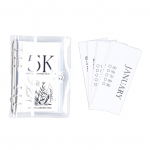 Eelarve 6 auguga l&auml;bipaistev pehme veekindel kaasaskantav PVC s&auml;&auml;stuv&auml;ljakutse raamat kaardiraha jaoks 2.5k