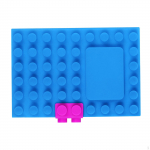 A6 Notebook Creative Building Block Design Interesting Unique Easy to Carry Refillable for punane