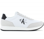 Calvin Klein Retro Runner Low Laceup - Herren Sneakers Schuhe Wei&szlig; YM0YM00746-YAF ORIGINAL EU 44 UK 10 valge