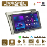 Android Carplay autoraadio Toyota Corolla Verso 2004-2009 multimeediumipleieri peakomplekti stereo GPS-navigatsioon BT WIFI 2+32GB 2+32GB