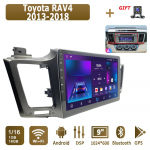 Androidi autoraadio Toyota RAV4 2013-2018 multimeediumipleieri peakomplekti stereo-GPS-i navigatsioonis&uuml;steemile BT WIFI 1+16 GB 1+16GB,A