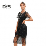 Naiste ballikleit, vintage stiilis &otilde;&otilde;nes pitsiline tutti ja litritega kaunistus, l&auml;bipaistev &uuml;mmargune kaelus, l&uuml;hikesed varrukad, seljaga liibuvad t&otilde;mblukuga suletavad kokteilipidu S h&otilde;be