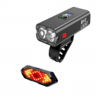 Jalgrattatulede komplekt, laetavate jalgrattatulede komplekt, esi- ja tagatulede helkurid veekindlad rattatuled &ouml;&ouml;s&otilde;idu/rattas&otilde;idu ohutuse tagamiseks One Size must