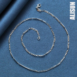 925 Sterling H&otilde;be 4mm Meeste Kaelakee Moodsad Pulmaehted 50CM