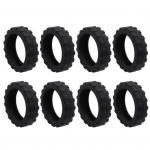 8 tk Pagasiratta katted Kulumiskindlad Paksud V&auml;hendavad m&uuml;ra Rataste kaitse V&auml;ldi kriimustusi Libisemisvastased Pagasiratta kaitsekatted Ratas must