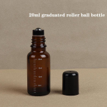 1 tk 5 ml 10 ml 15 ml 20 ml 30 ml 50 ml t&uuml;hjad pruunid rulliga klaaspudelid rullpall parf&uuml;&uuml;mi eeterlike &otilde;lide vedelate ainete jaoks 20ml