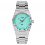 Tissot T-Classic PRX Roostevabast terasest helerohelise sihverplaadiga kvartsist naiste k&auml;ekell T137.210.11.091.00 100M roheline