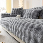 Thicken Rabbit pl&uuml;&uuml;sist diivanikate Nordic Solid Color diivanir&auml;tikukatted libisemiskindlad diivanikatted Diivanir&auml;tikud elutoa kaunistamiseks 70x70cm