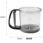 Plastist v&otilde;rgust jahus&otilde;el Peenv&otilde;rgust pulber jahus&otilde;el s&otilde;elatops tuhksuhkru k&auml;sitsi s&otilde;elatops Kodune k&uuml;psetus-kondiitritooted T&ouml;&ouml;riistad valge