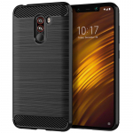 Silikoon&uuml;mbris Mi Pocophone F1 luksuslikule s&uuml;sinikkiust &uuml;mbris poco telefonile f1 matt p&otilde;rutuskindel telefoni tagakaas Coque Fundas Pocophone F1 must