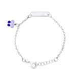 L&Eacute;A & ARTHUR - Bracelet Enfants GOURMETTE AJOUR&Eacute; C&OElig;UR & Papillon - Argent 925 Milli&egrave;mes Rhodi&eacute; - Longueur R&eacute;galable - Bijou Enfant