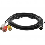 C&acirc;ble AV pour Sega MegaDrive 2 II & 3 d&eacute;rivations RCA AV TV Audio Vid&eacute;o - 1,8 m | ZedLabz