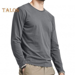 Meeste s&uuml;gis-kevadpluus &uuml;mara kaelusega pikkade varrukatega, puhas v&auml;rv, &otilde;huke pullover, T-s&auml;rk, igap&auml;evane spordiriietus, koduriided M sinine