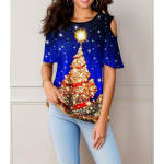 JPNTKY Suvised vabaaja naistemood V-kaelusega l&uuml;hikeste varrukatega pluusid ja s&auml;rgid S roheline