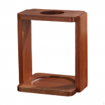 Coffee Cup Holder Pour over Dripper Rack Wooden Stand for Hotel Style A