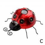 Sepistatud V&auml;ike seinakaunistus Lepatriinu Aiakaunistus Potid Taimed Maastik Mikrokujukesed Haldjas Miniatuurne k&auml;sit&ouml;&ouml; G M6C7 punane