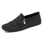 Moodsad s&uuml;gisesed vabaajajalatsid meestele Nahast meestekingad Loafers Kingad Zapatos Hingavad s&otilde;idukingad libisevad sisse Paadikingad mocassin homme 10 must