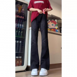 Hong Kong Trend Meeste Suvine Uus Sirge S&auml;&auml;rega Personaliseeritud Kirjaga Džinsid Hip-Hop Ins Trendikad High Street Trendikad Huligaani V&auml;limusega P&uuml;ksid S kollane