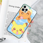 JP39 Pikachude Must Pehme &Uuml;mbris Samsung Note 20 Lite S24 Ultra S23 A03 A05 A06 A11 A71 A15 A16 A13 A24 A25 A33 A52 A53 A50 M55 M35 Plus jaoks Samsung A32 4G gagaat