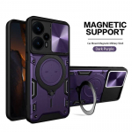 L&uuml;kandkaamera objektiivi &uuml;mbris Infinix Note 30 Pro Note12 4G 30i VIP 5G 40Pro+ magnetilise soomuse metallist r&otilde;ngahoidja statiivi telefoni tagakaas for Infinix Note 30 4G lilla