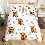 &Scaron;oti m&auml;giveise tekikate Geomeetriline Puidust laua Rustikaalne voodipesukomplekt Lilled Loom Talumaja tekkikate Lehm tekikate 140x200cm 3pcs white