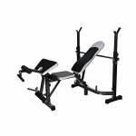 Banc de sport - multifonctionnel - painduv - enti&egrave;rement r&eacute;glable - pour poids - noir &; gris