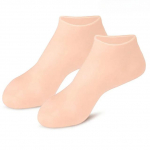 1paar silikoonist niisutavaid jalasokke kuivadele l&otilde;henenud jalgadele jalahooldus sokid Spa pedik&uuml;&uuml;ri sokid massaaži niisutav geelsokk 1Pair beež