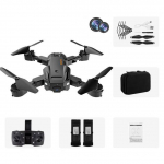 Uus Q6 Rc Drone HD WIFI kahe kaameraga mini neljakopteri aerofotograafia helikopteri takistuste v&auml;ltimise kokkupandav m&auml;nguasi kingitus 2 battery