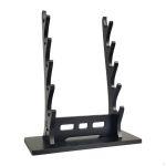 Samurai riiul M&otilde;&otilde;gahoidja Alus Toetus Keskaegne riidepuu Tanto Wakizashi Black 5 Tier