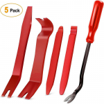 5 TK/13 TK Autoheli Trimmieemaldust&ouml;&ouml;riistade Komplekt Kriimustusvabad Autopaneeli Ukse Akna T&ouml;&ouml;riistad Kere Remondikomplekt 5pcs punane