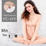 S&uuml;gisene s&uuml;nnituspidžaama: Puuvillane hooldus- ja termiline salongikomplekt XXL