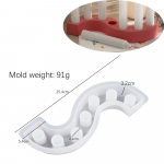 S-kujuline k&uuml;&uuml;nlajalg Betoonist Silikoonvorm DIY K&auml;sitsi Valmistatud K&uuml;&uuml;nlahoidja Vaas Klamber Valuvorm Vaik Kips Vorm Kodu Dekoratsioon