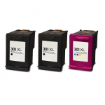 3 &uuml;hilduvat Encre Cartouche pour HP 301 XL Officejet 2620 2622 e-All-in-One 4634 Deskjet 2540