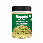 Happilo Premium seemneteta rohelised rosinad 300g purk, Premium kvaliteediga kishmish, Toitev, Rikas raua ja B-vitamiini poolest, Tervislikud magusad maiused