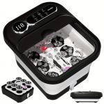 Soojuse ja massaažirullidega kokkupandav jalavann, jalgade pedik&uuml;&uuml;ri komplekt, temperatuurikontrolliga pedik&uuml;&uuml;ri jalavann, jalavann