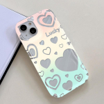 Mobile Phone Cases for iPhone 11 13 XR 15 Pro Max 12 14 Pro Max Case iPhone 16 7 Plus 8 Plus XS Max 6 15 Plus Laser Wave Pattern Anti-drop Waterproof iPhone 6&6S puhas