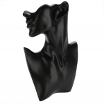 Kaelakee K&otilde;rvar&otilde;ngahoidja Mannekeeni pea rinnakorvi alus Modellipood Ehete n&auml;idik must must