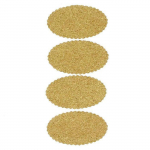 Stickers en li&egrave;ge - Art&eacute;mio - Ovale - 8 pi&egrave;ces - Marron - Tendance