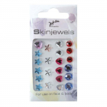 Bijoux de peau Pastel - JOFRIKA - 22 pcs - Strass adh&eacute;sifs - Couleurs beež