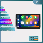 Hizpo 4G LTE Android 10.1 Peugeot 2008 208 Seeria 2014-2018 jaoks Multimeedia Stereo Auto ILMA DVD-m&auml;ngijata Intelligente Navigatsioon GPS Raadio RDS WIFI DAB+ DVR P2CP 4Core 2G 32G