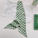 Naiste lilledega tr&uuml;kitud imiteeritud siidist k&auml;epidemega kott kaunistus juuksepael Multi Funciton kaelar&auml;t k&otilde;hn pikk v&auml;ike sall