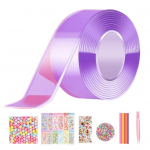 1 komplekt 300 cm nanomeetri teibiga mullikomplekt koos tarvikutega Stressi leevendav elastne mullipuhutav kahepoolne teip, meisterdamise m&auml;nguasi